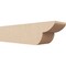 Ekena Millwork 4in. W x 4in. H x 16in. L Crestline Woodgrain TimberThane Rafter Tail, Primed Tan RFTUR04X04X16CRERCPR - alternate 1
